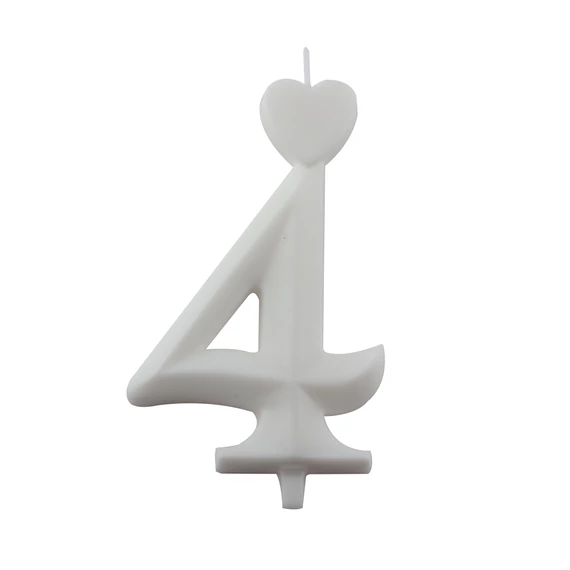 Lumea fehér 4-es gyertya – 1 darab
