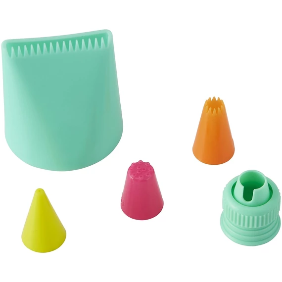 Wilton díszítőcső és adapter készlet – 5 darab