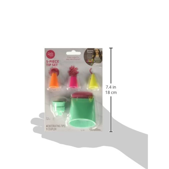 Wilton díszítőcső és adapter készlet – 5 darab