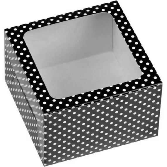 Wilton fekete muffin dobozok – 3 darab