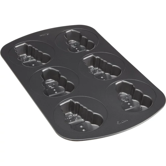 Wilton hóember mintájú sütőtál, 6 üreggel