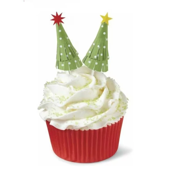 Wilton csillag és karácsony beszúrók muffinokhoz – 12 darab