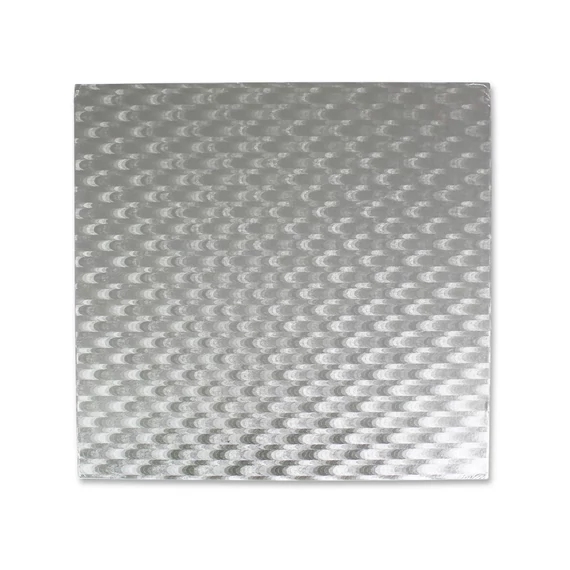 PME ezüst színű kocka tortadob, 25 cm