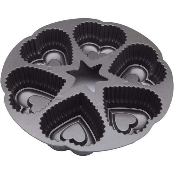 Wilton szív alakú sütőforma, 6 üreggel