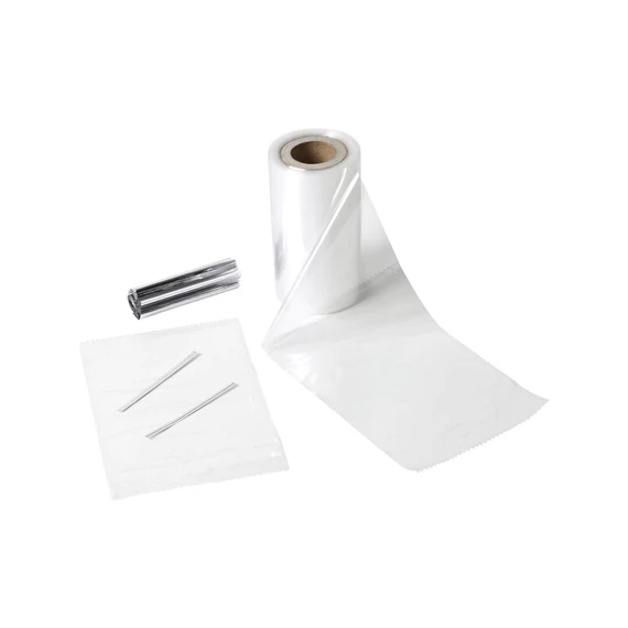 Wilton átlátszó tasakok Lollipop és nyalókák számára, ezüst szalaggal – 150 darab