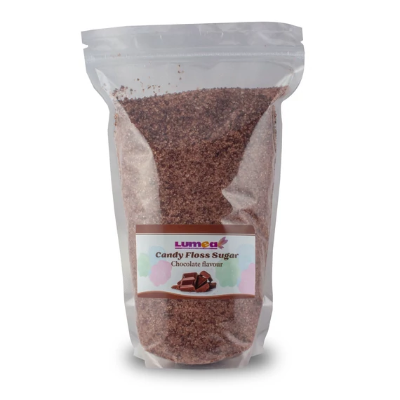 Csokoládé ízesítésű vattacukor alapanyag, 1kg - Lumea