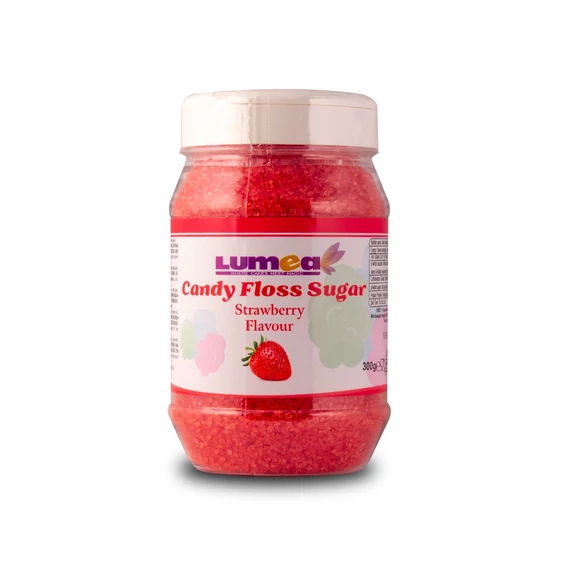 Eper ízesítésű vattacukor alapanyag, 300g - Lumea