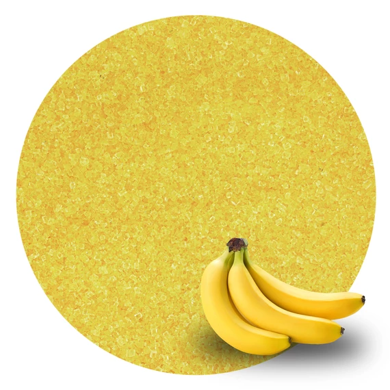 Banán ízesítésű vattacukor alapanyag, 1kg - Lumea