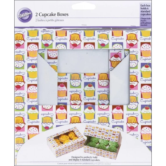 Wilton doboz készlet, muffinok tárolására, 2 db