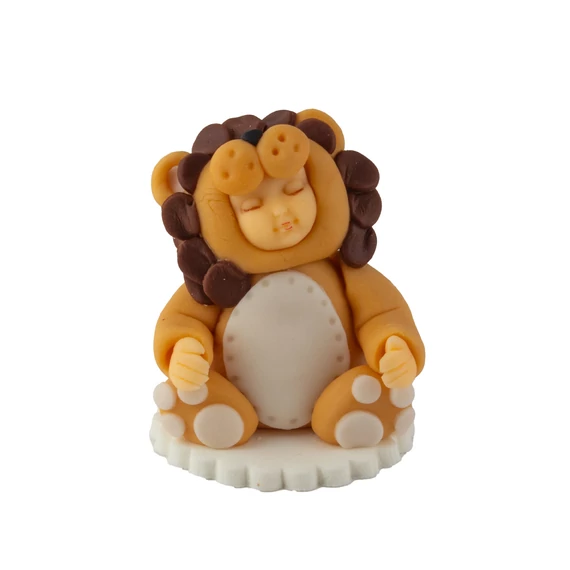 Lumea oroszlán kisbaba cukormasszából