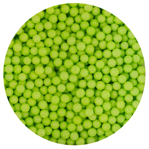 Lumea lime zöld cukorgyöngy, 7mm, 80g