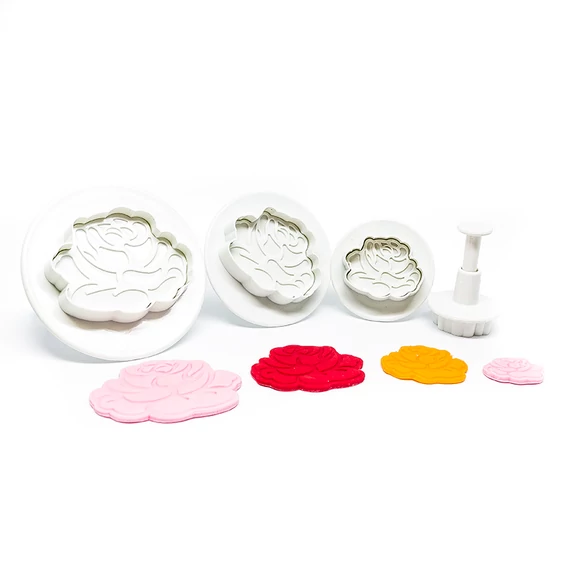 Mintás Rózsa kiszúró szett, 4 db. - Lumea