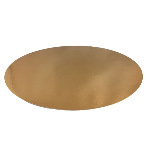 Lumea arany színű vékony kerek tortaalátét karton, 20cm, 1 darabos