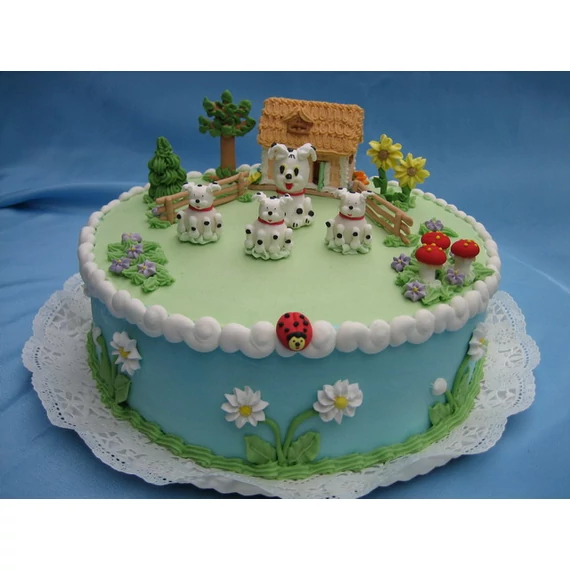 Lumea katica tortadísz szett cukorból, 15 darab