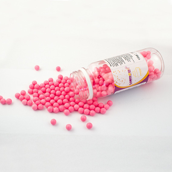 Lumea rózsaszín cukorgyöngy, 5mm, 80g